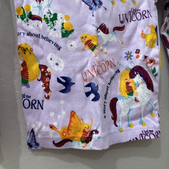 Books to Bed Uni the Unicorn Long John Pajamas - Picture 3 of 7
